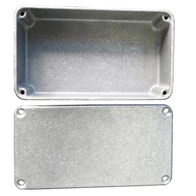 4 Screws Style Die Cast Aluminium Box Oxidized Finish 112mm * 61mm * 31.3mm