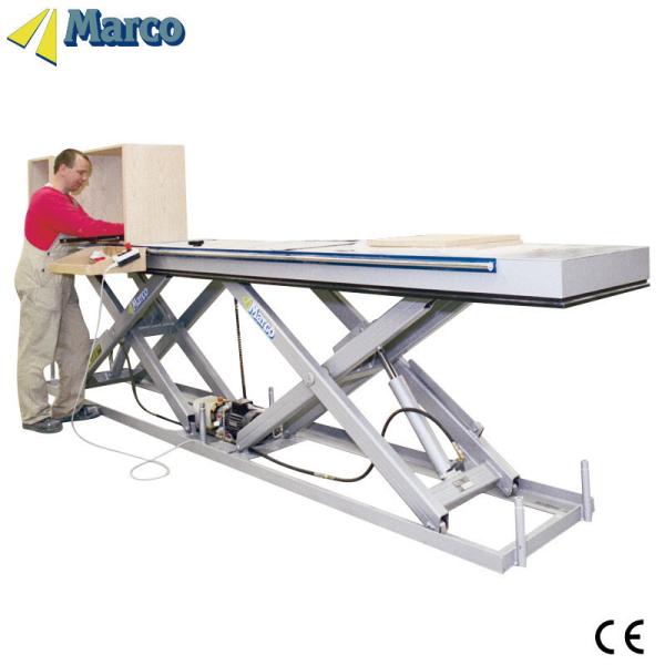 Stationary 1 Ton Marco Twin Scissor Lift Table with CE Approved Design