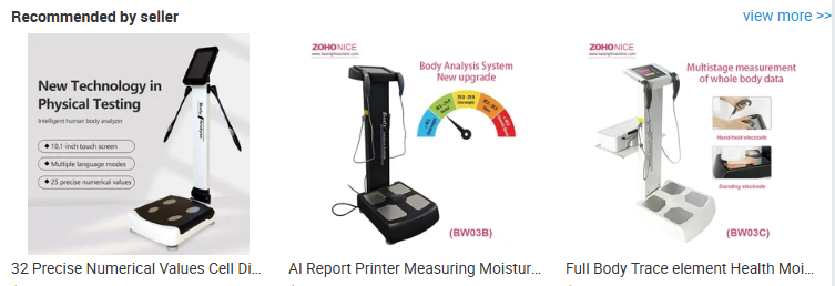 8 Electrode 3D professional body composition analyzer Smart BMI Comprehensive Detection