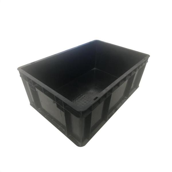 Коробка ESD прочного черного цвета много размеров анти- статическая пластиковая для хранения PCB компонентного