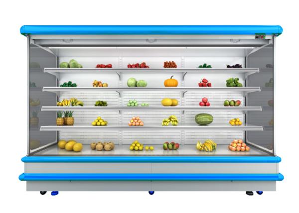 Congelador vegetal aberto da exposição do refrigerador R404a 2831L de Multideck do estilo europeu