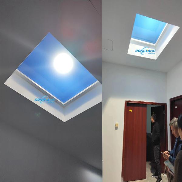 Power Cri 95 2ft Skylight with 80W Output and 500mm View Simulates Sunrises to Sunsets via Zigbee and Smart Home Apps