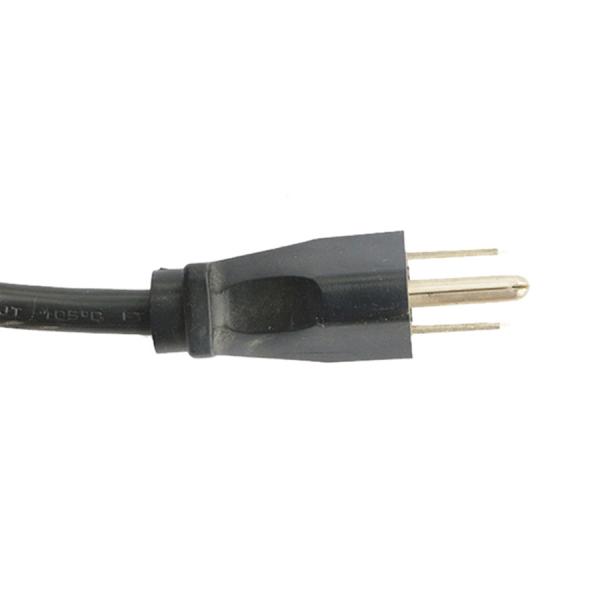 UL 17AWG Flexible 3 Pin AC Power Cord Type B Plug NEMA 5-15P
