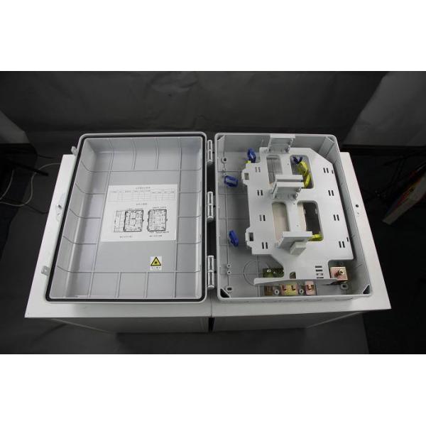 16 Core FTTH Fiber Optic Termination Box With Slot Cassette / Splitter