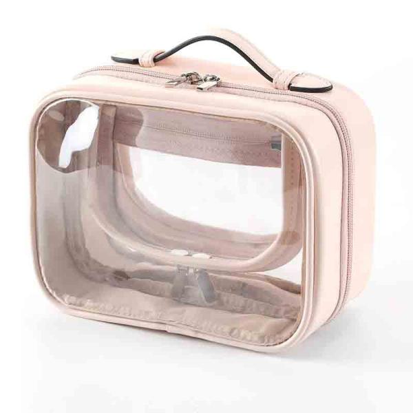 Senior Sense Double Cosmetic Large Capacity Waterproof Makeup Bag OEM/ODM Acceptable