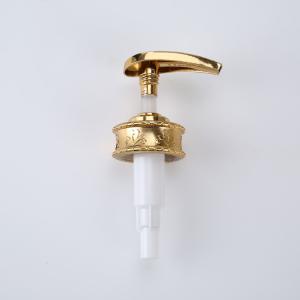 Оптовое жидкостное тело сливк распределителя мыла руки нагнетает изготовленный на заказ алюминиевый насос лосьона крышек для бутылки с воротником золота