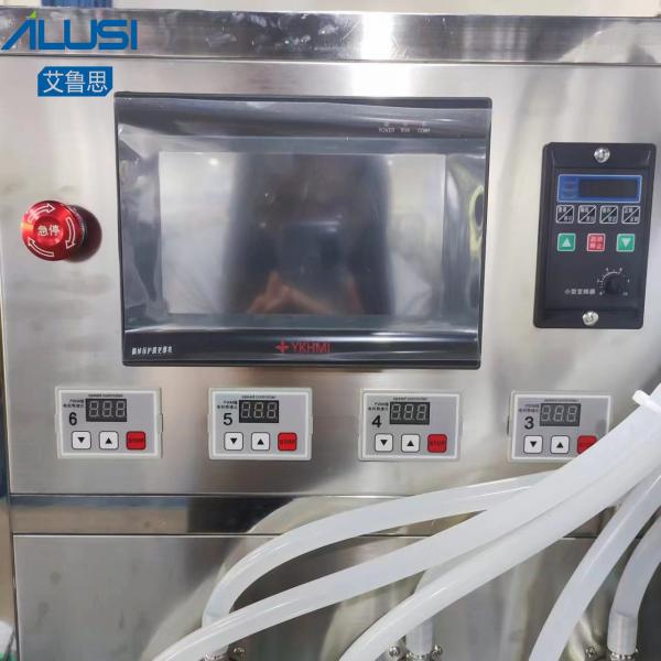 Oil Chemical Liquid Filling Machine Fully Automatic 6 Nozzles Gear Pump