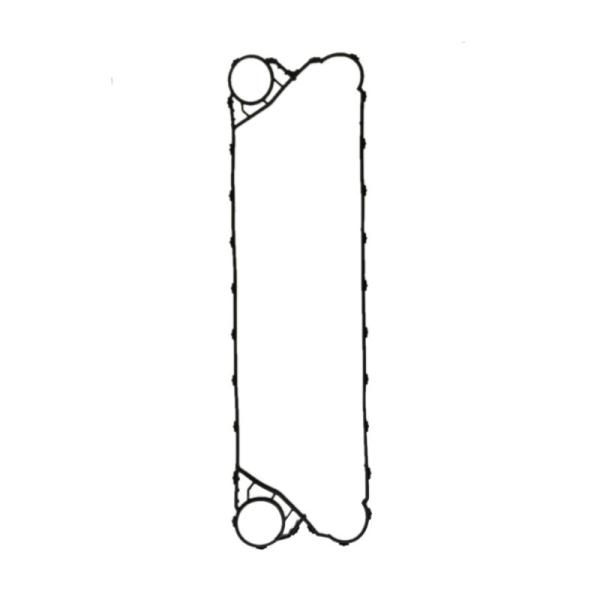 Standard or Customized Plate Size Plate Heat Exchanger Gasket with High Flexibility and 350% Elongation At Break