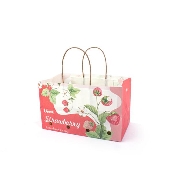 Sacos de papel do fruto de Kraft do punho Compostable para o empacotamento do fruto afastado