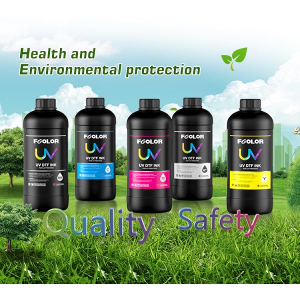 Fcolor UV DTF Transfer AB Film Dtf UV Ink for Epson I3200 L1800 UV Dtf Sticker Printer