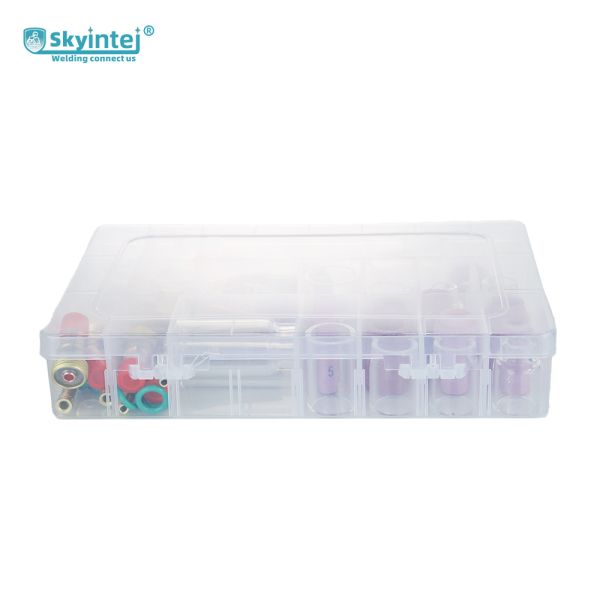 WP17/18/26 TIG Welding Torch Consumables Kit Alumina Nozzle Collet Body Gas Lens & Back Cap