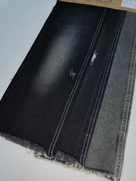 11.5OZ NEGRO/BLANCO No estirante 65%Tejido de algodón denim con 7*10 Construcción para jeans