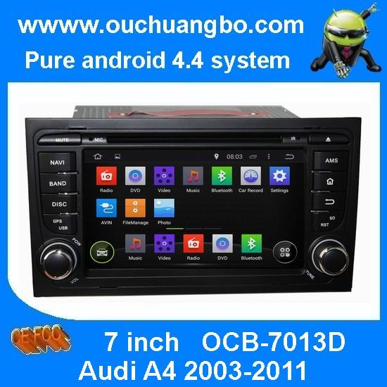 Ouchuangbo Car Stereo DVD System for Audi A4 2003-2011 Android 4.4 3G Wifi Bluetooth TV Audio Player OCB-7013D