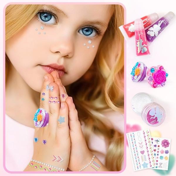 JustGirl Customizable Kids Makeup Kit Sparkling Lip Trio For Endless Fun