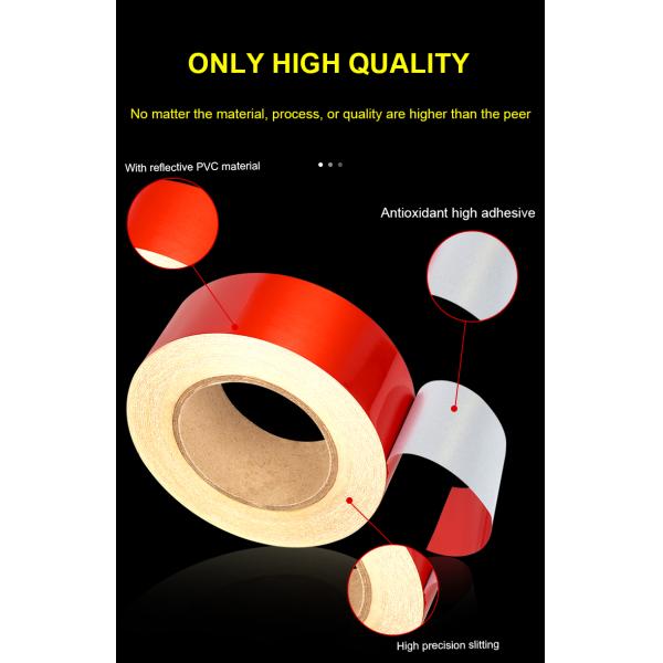 Reflective Tape Outdoor Waterproof Warning Reflector Tape Night Safety Stickers Reflective Tape For Trailer Vehicle Clothing