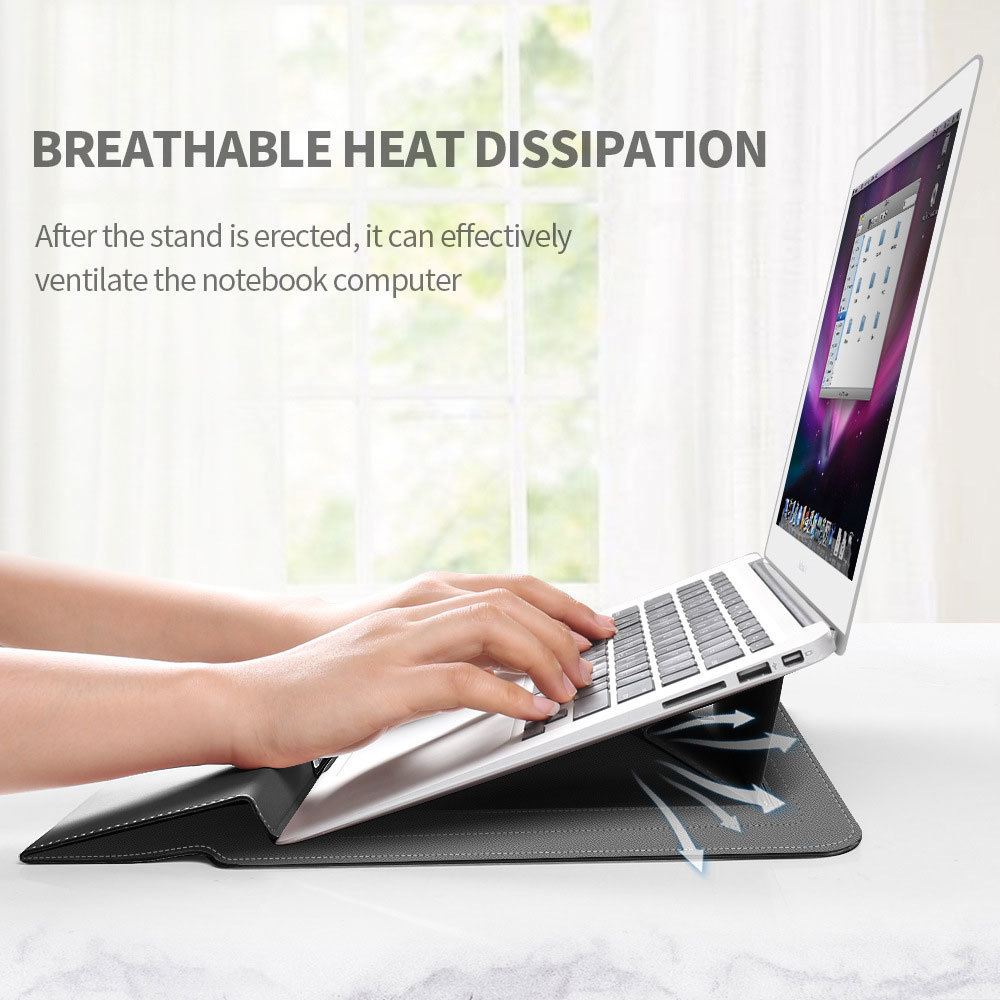 Slim Protective PU Leather Sleeve for Macbook Air 13 Pro 14 Stylish Laptop Backpack for Laudtec DNB27