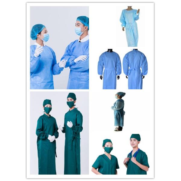 surgical gown or medical scrubs with waterproof
