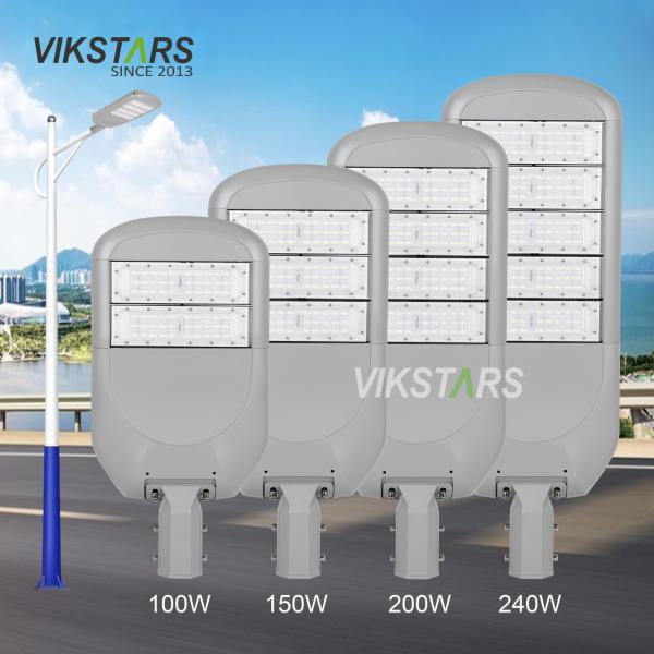 150lm/w Module LED Street Lights 100W 200W 240W For Main Street With Photocell IP66 IK08 Public Lighting Lamps