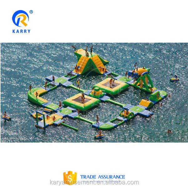 Commercial Water Park Floating Equipment Inflatable Aqua Park with Digital Printing