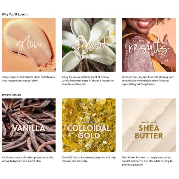 18oz Tree Hut Vanilla Shea Sugar Exfoliating Shea Butter Body Scrub Hydrating