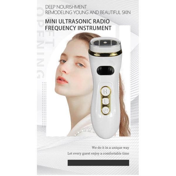 Máquina de belleza facial Cuidado de la piel portátil Uso en el hogar Esencia Masaje facial Estiramiento de la piel Refuerzo de la piel