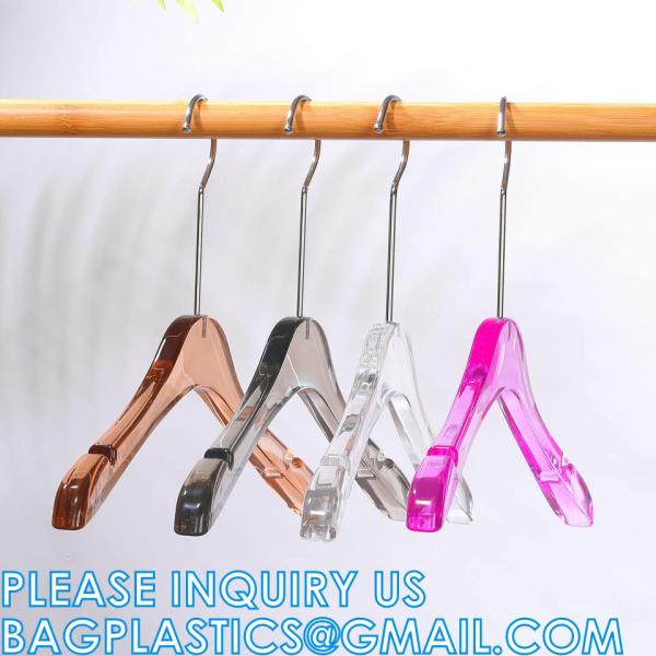 Luxury Clothes Hangers, Clothing Type Transparent Acrylic Clothes Hanger, Garment Coat Hangers For Cloth