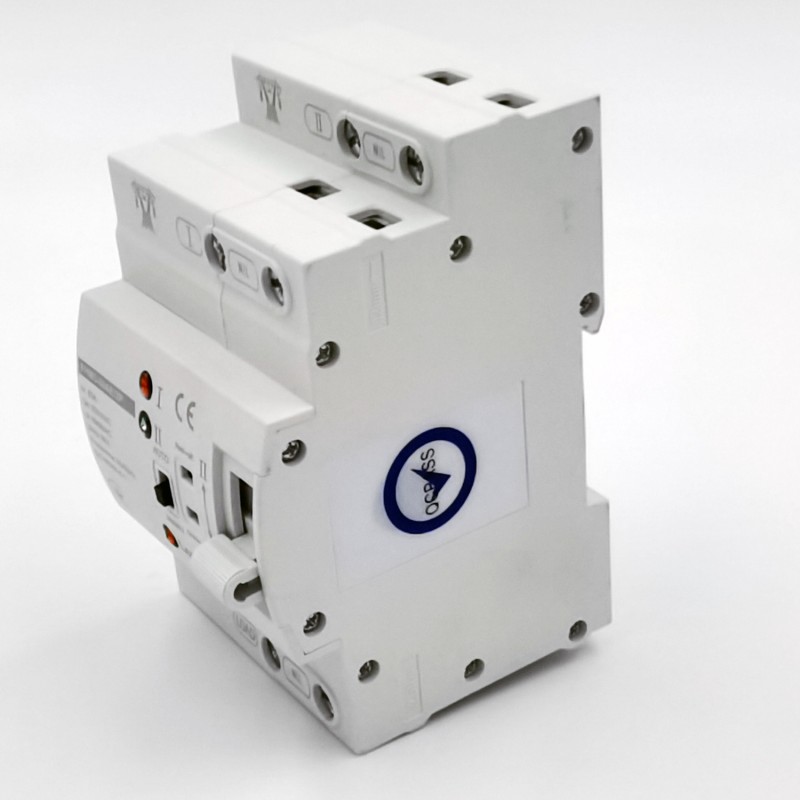 Automatic 2P 80A AC220V Dual Power Transfer Switch Gear Home Device ATS Dual Power Changeover 2P Automatic Electric Home Device