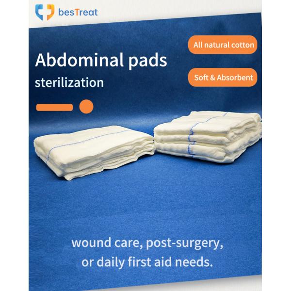 Medical Surgical Abdominal Pads X Ray and Barium Consumables Sterilized with Wash in Sterilization Pouch