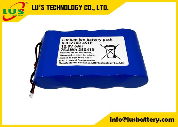 LFP 12.8V6Ah lithium iron phosphate battery pack IFR32700 4S1P customization