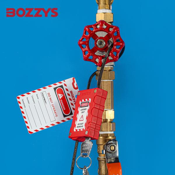 Adjustable Cable Padlock Lockout  With 4MM Plastic Coated Stainless Steel Cable Lockout
