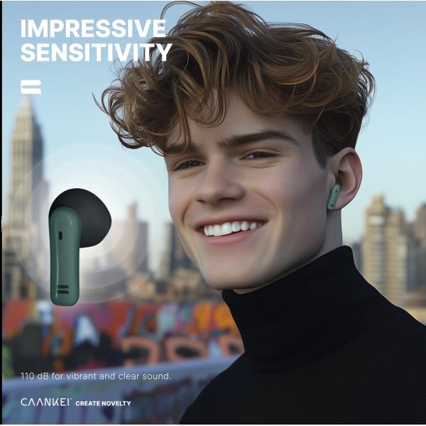 8cm-15cm IPX4 True Wireless Stereo Earphones Anc Earbuds With Microphone 42dB