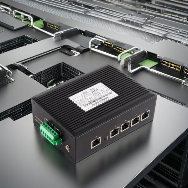 USR-SDR050 10/100Mb POE Industrial Managed Ethernet Switch 5 Ports L3 Network Management SFP Fiber Port for Communication