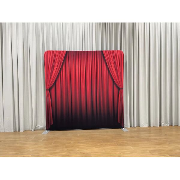8x7.5 Custom Pillowcase Backdrop Cover Only Stretch Fabric For Trade Shows