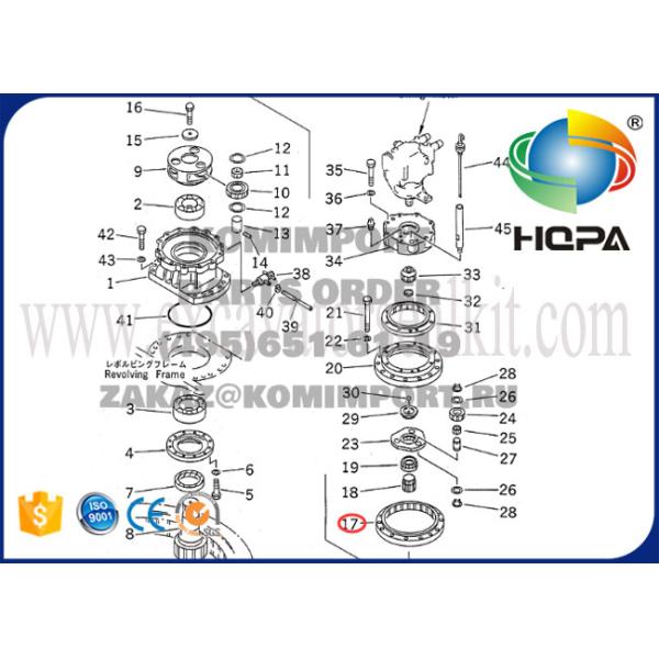 20И-26-21230 экскаватора шестерни кольца 6Д102 шага качания НО.2 части ПК200-6 внутреннего запасные