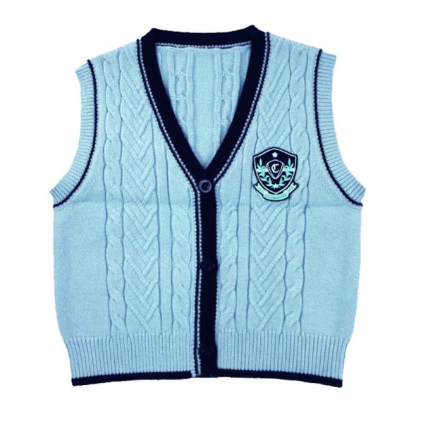 Knitting Pattern Children Sleeveless Cardigan Sweater Baby Boy Wool Sweater Boy Vest