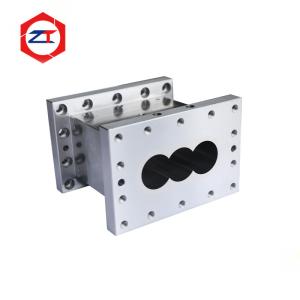 Barriles de tornillo cerrados Combi del extrusor del tornillo triple 45#/Cr26 Piezas del extrusor del tornillo del triple del material 75m m