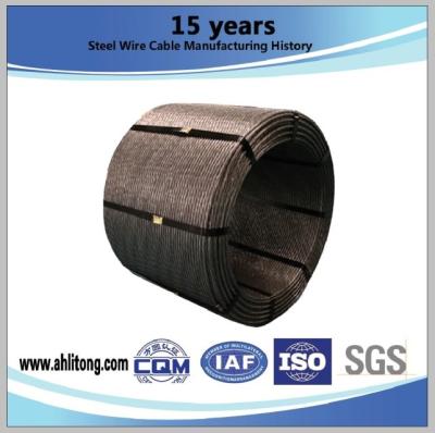 0,5 (12.7mm)” (15.24mm) costa &0.6 de aço, Sete-fio sem revestimento para o concreto pré-reforçado