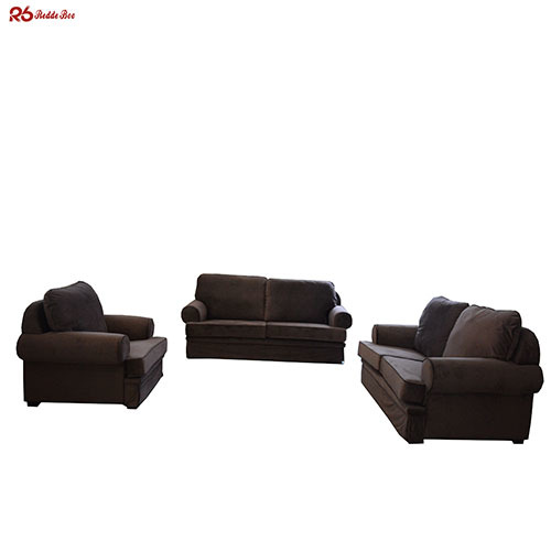 Anti Wear Removable Beige Cotton Linen Material Couch Sofa 2 Seater