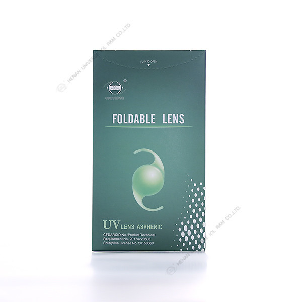 d'une seule pièce postérieure pliable IOL sphérique de lentille intra-oculaire