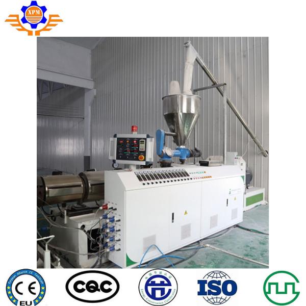 cavidade da parede do gêmeo 700kg/H que telha a linha de pavimentação completa máquina do Spc da extrusora do assoalho do PVC