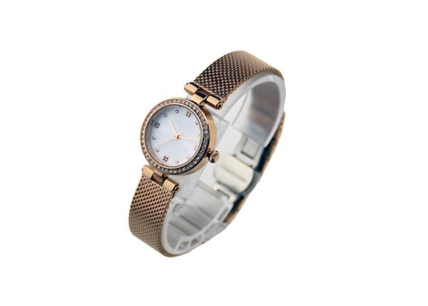 Waterproof Women Mesh Band Alloy Wristwatches With Harded Crystal Smaller design