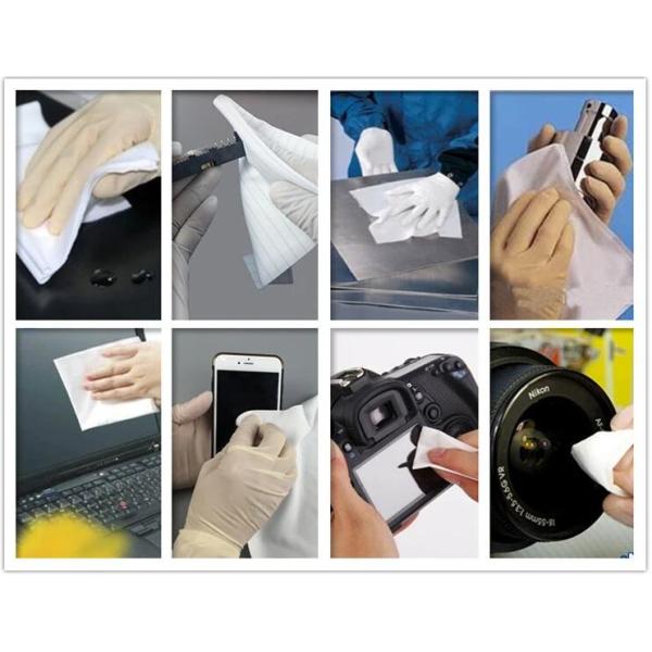 Чистой комнаты корпии Spunlace счищатель Nonwoven свободной от бумажный для чистки PCB SMT