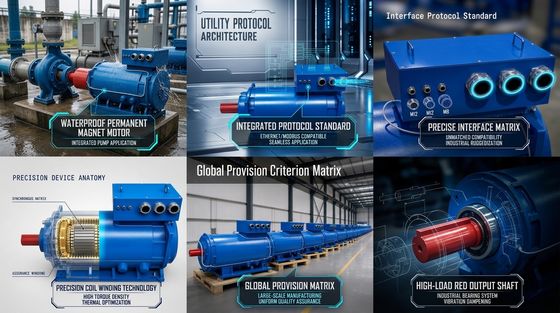 IP68 Waterproof 22KW Low Speed High Torque Permanent Magnet Motor Generator for Water Pumps