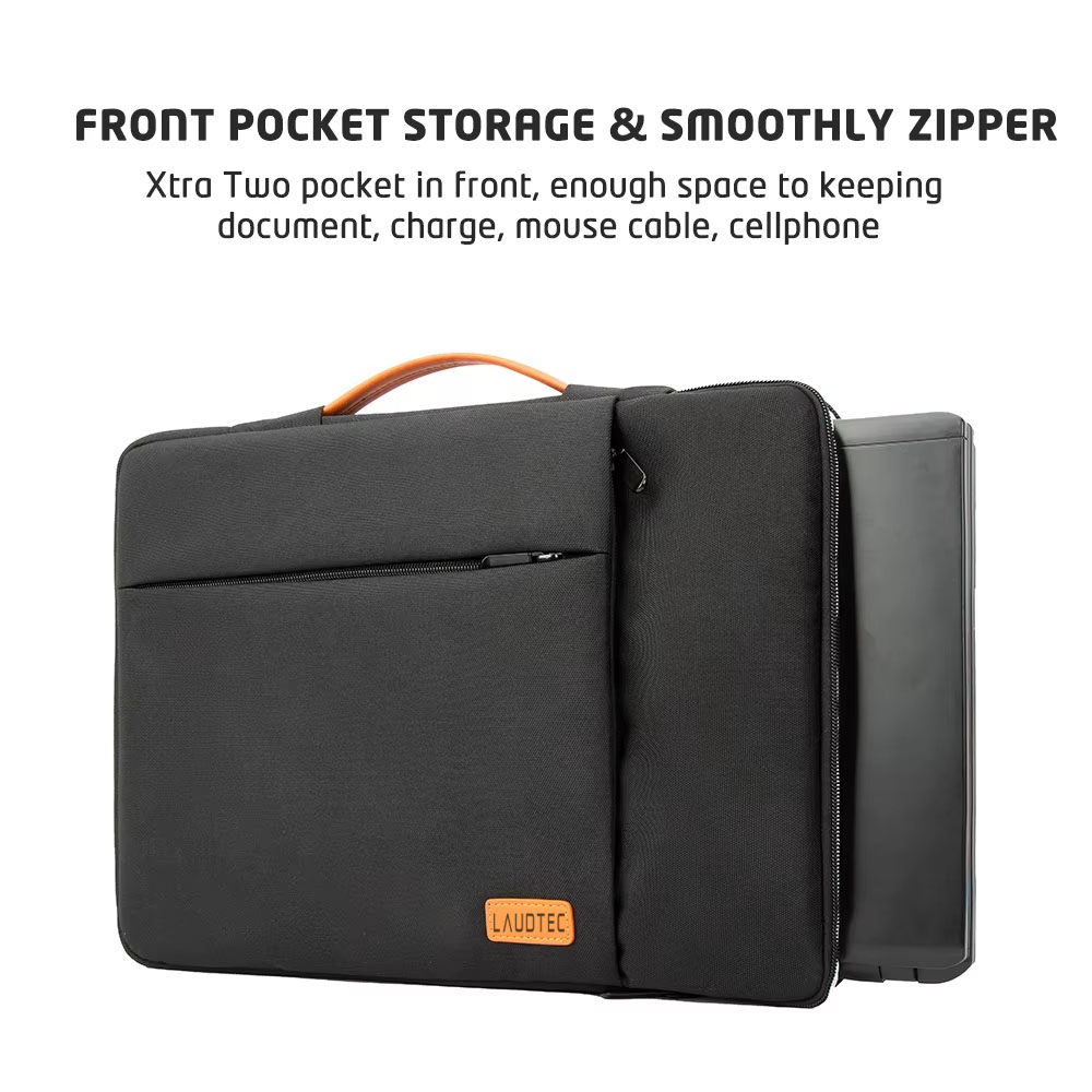 For Laudtec 15 Inch Laptop Briefcase Custom Logo Simple Shoulder Bag Luxury Elegant Polyester Sling Sleeve Business Computer Bag Wholesale OEM/ODM/Private Label