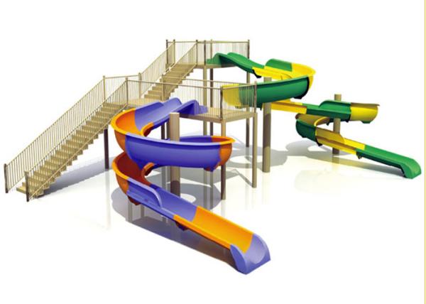 Construção do parque da água da fibra de vidro do OEM, sistema do equipamento do campo de jogos da água das crianças