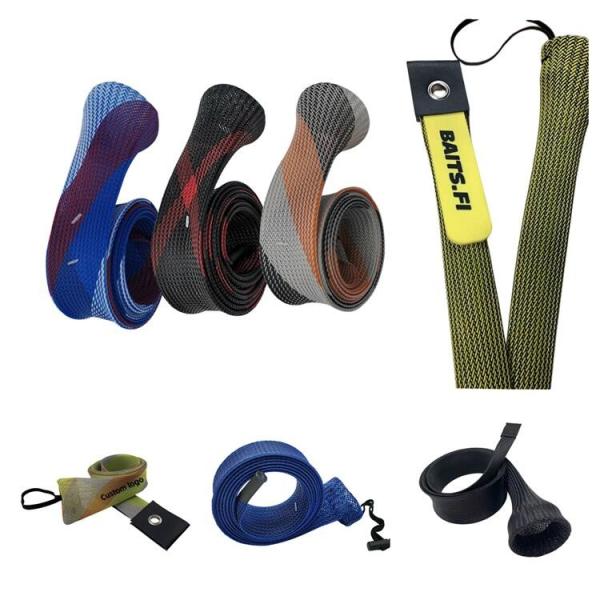 Polyester Flexible Fishing Rod Sleeve For Freshwater And Saltwater Fishing