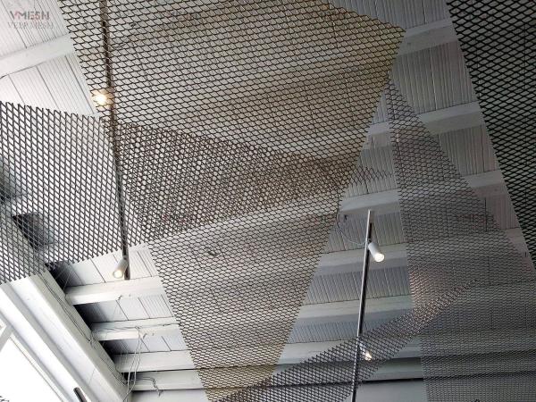 PVDF Black Aluminum Expanded Metal Ceiling Panels