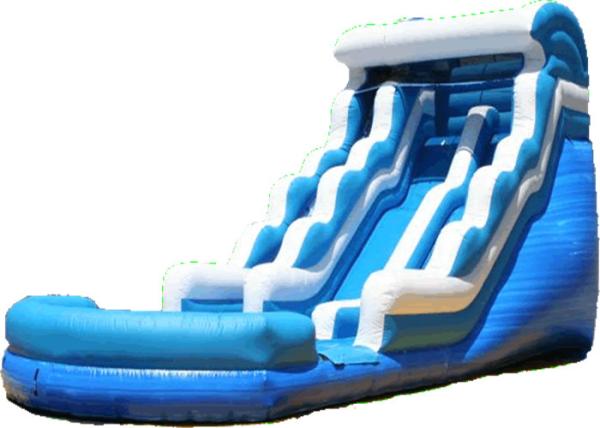 Backyard Fun Giant Water Slide Wet Dry On Ground 8*4*5m Dimension Large People Capactiy