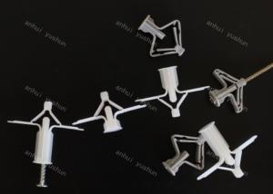 灰色の壁のプラグねじプラスチック締める物のプラスチック蝶壁のプラグねじアンカー乾式壁のアンカー