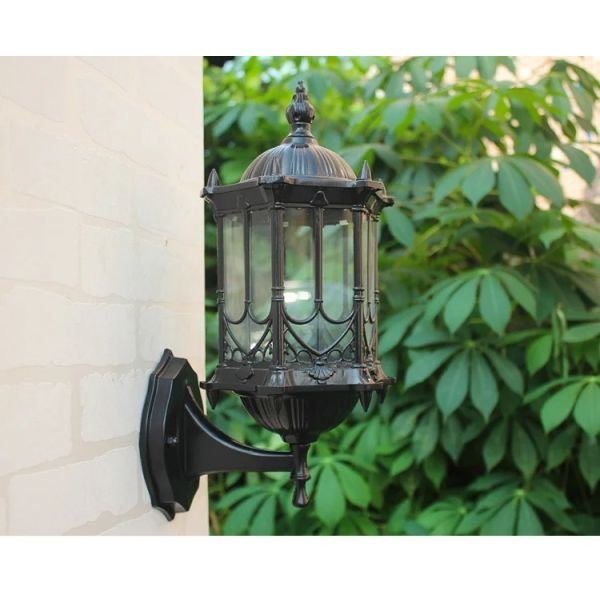 Retro Outdoor Waterproof Antirust E27 Wall Lamp Garden Gateway wall Sconce(WH-VR-123)